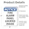 Signmission Fire Alarm Panel Located Inside, 5 in W x Rectangle, Vinyl Decal OS-2PACK-NS-D-57-V-12534 - alternate 2